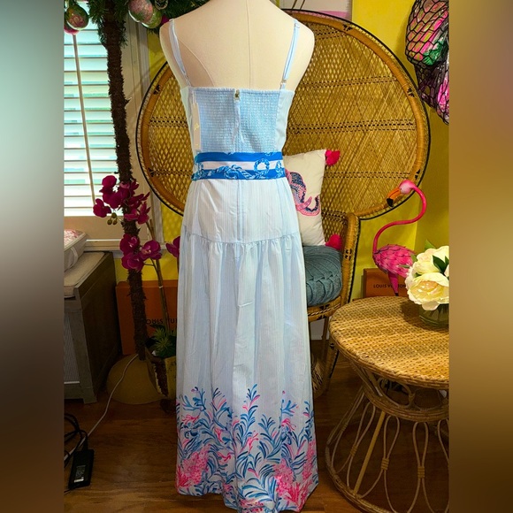Lilly Pulitzer NWT Saylar Maxi Dress Naut Today ⚓️ Size 14 - Picture 10 of 16
